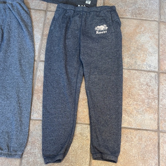 Roots Gray Blue Lot (2) Pair sweatpants (1) T Shirt-S - Picture 8 of 15